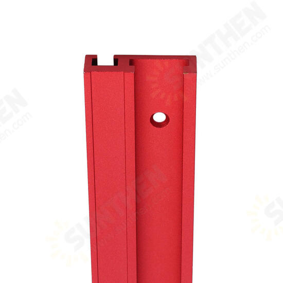 600mm Red Aluminum Alloy T-track Woodworking 45x12.8mm T-slot Miter Track