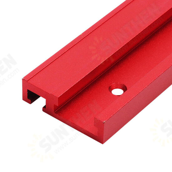 600mm Red Aluminum Alloy T-track Woodworking 45x12.8mm T-slot Miter Track