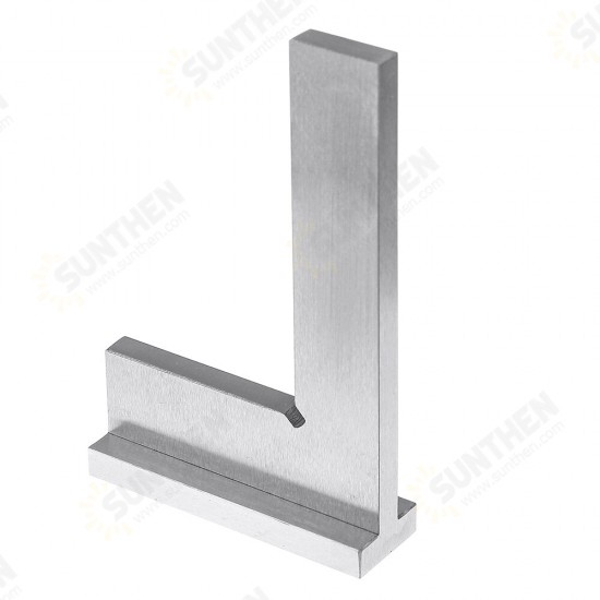Machinist Square 90° Right Angle Engineer Carpenter Square with Seat Precision Ground Steel Hardened Angle Ruler