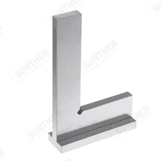 Machinist Square 90° Right Angle Engineer Carpenter Square with Seat Precision Ground Steel Hardened Angle Ruler