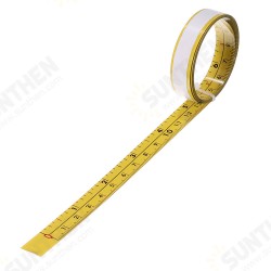 Metric and Inch Self Adhesive Measuring Tape Steel Miter Track Measure Tape Miter Saw Scale For T-track Router Table Band Saw Woodworking Tool