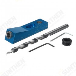 Mini Pocket Hole Jig System with or without Step Drill Bit Depth Collar Woodworking Tool