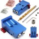 Mini Pocket Slant Hole Jig System Kit with Step Drill Bit Woodwork Tool Set Mini Pocket Slant Hole Jig System Kit with Step Drill Bit Woodwork Tool Set