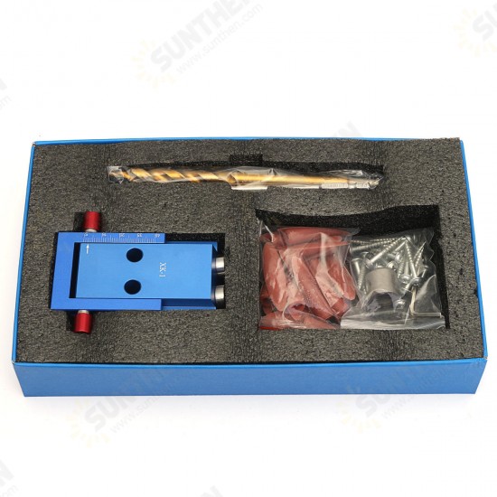 Mini Pocket Slant Hole Jig System Kit with Step Drill Bit Woodwork Tool Set Mini Pocket Slant Hole Jig System Kit with Step Drill Bit Woodwork Tool Set
