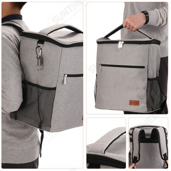 25L Gray Insulated Waterproof Cooling Backpack Bag Picnic Camping Rucksack Ice Cooler Bag 25L Gray Insulated Waterproof Cooling Backpack Bag Picnic Camping Rucksack Ice Cooler Bag