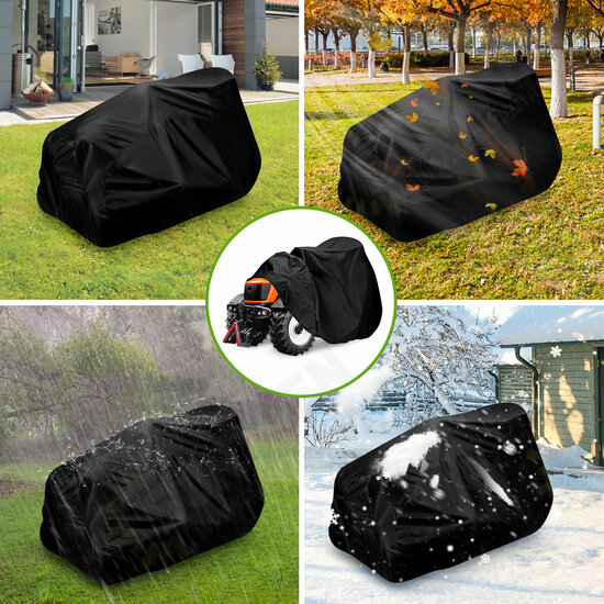72inch Ride On Lawn Mower Cover Heavy Duty Oxford Cloth Dust Rain UV Protection 72inch Ride On Lawn Mower Cover Heavy Duty Oxford Cloth Dust Rain UV Protection