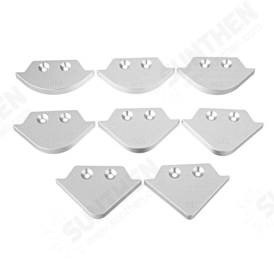 Quick Change Wood Panel Radius R15-R40 Quick-Jig Router Table Bits Jig Aluminum Alloy Corner Template Woodworking Tool Quick Change Wood Panel Radius R15-R40 Quick-Jig Router Table Bits Jig Aluminum Alloy Corner Template Woodworking Tool