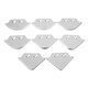 Quick Change Wood Panel Radius R15-R40 Quick-Jig Router Table Bits Jig Aluminum Alloy Corner Template Woodworking Tool Quick Change Wood Panel Radius R15-R40 Quick-Jig Router Table Bits Jig Aluminum Alloy Corner Template Woodworking Tool