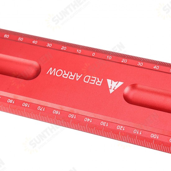 300mm Metric Aluminum Alloy Striaght Ruler Gauge Precision Woodworking Square Measuring Tools