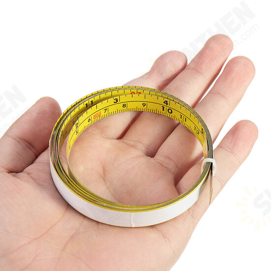 Self Adhesive Inch and Metric Ruler Miter Track Tape Measure Steel Miter Saw Scale For T-track Router Table Band Saw Woodworking Tool Self Adhesive Inch and Metric Ruler Miter Track Tape Measure Steel Miter Saw Scale For T-track Router Table Band Saw Woodworking Tool