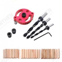 Self-centering 6/8/10mm Dowelling Jig Wood Panel Puncher Hole Locator Measuring Drilling Woodworking Tool