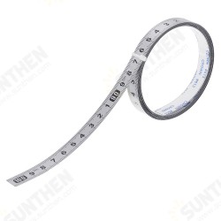 Silver Self Adhesive Metric Ruler Miter Track Tape Measure Stainless Steel Miter Saw Scale For T-track Router Table Band Saw Woodworking Tools