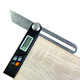 Stainless Steel 360 Degree Gauge Digital Protractor T Bevel Electronic Level Battery Operated LCD Display Angle Finder Sliding Stainless Steel 360 Degree Gauge Digital Protractor T Bevel Electronic Level Battery Operated LCD Display Angle Finder Sliding