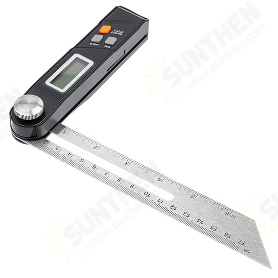 Stainless Steel 360 Degree Gauge Digital Protractor T Bevel Electronic Level Battery Operated LCD Display Angle Finder Sliding Stainless Steel 360 Degree Gauge Digital Protractor T Bevel Electronic Level Battery Operated LCD Display Angle Finder Sliding