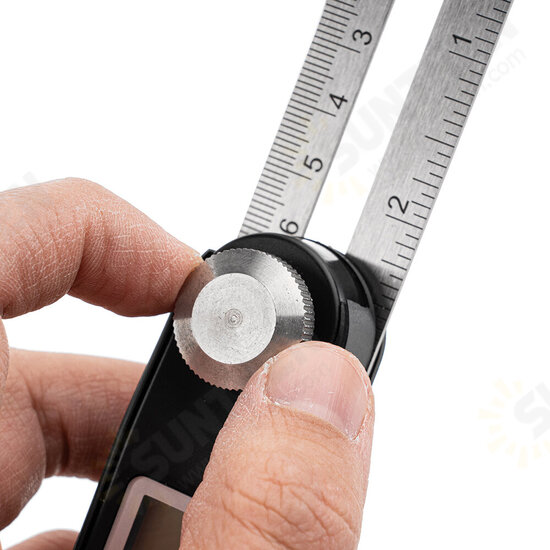 Stainless Steel 360 Degree Gauge Digital Protractor T Bevel Electronic Level Battery Operated LCD Display Angle Finder Sliding Stainless Steel 360 Degree Gauge Digital Protractor T Bevel Electronic Level Battery Operated LCD Display Angle Finder Sliding