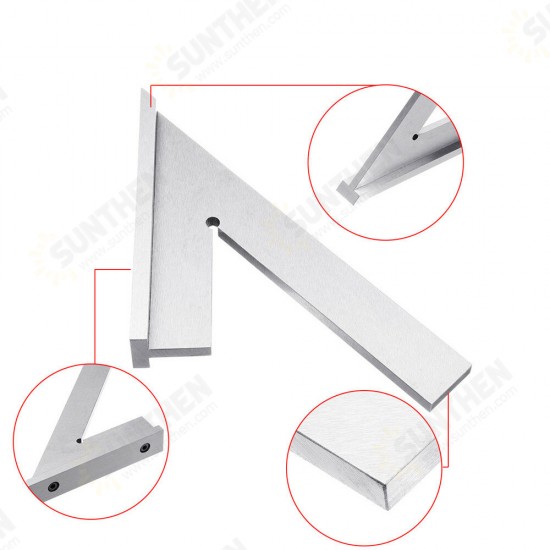 Stainless Steel 45 Degree Miter Angle Corner Ruler Wide Base Gauge Woodworking Measuring Tools Stainless Steel 45 Degree Miter Angle Corner Ruler Wide Base Gauge Woodworking Measuring Tools