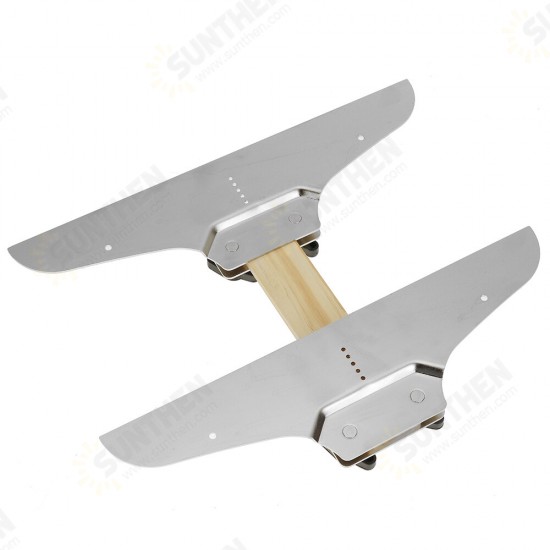 Stair Tread Gauge Stair Layout Tool Wood Stair Jig for Measuring Shelf Laminate Treads and Risers Stair Tread Gauge Stair Layout Tool Wood Stair Jig for Measuring Shelf Laminate Treads and Risers