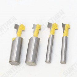 T Slot Woodworking Milling Cutter Keyhole Cutter Screw Hole Milling Cutter T-knife Woodworking Tools