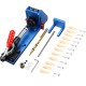 Upgrade XK-2 Pocket Hole Jig Wood Toggle Clamps with Drilling Bit Hole Puncher Locator Working Carpenter Kit