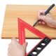 200mm Aluminum Alloy Carpenter Square Triangle Ruler Woodworking Precision Hole Positioning Square