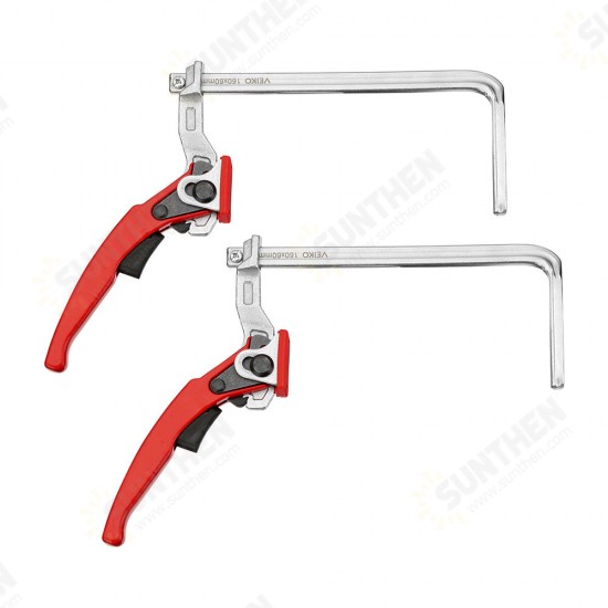 2PCS Alloy Steel Upgrade Quick Ratchet Track Saw Guide Rail Clamp MFT Clamp for MFT Table and Guide Rail System Woodworking Clamp