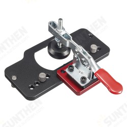 Aluminum Alloy 35MM Hinge Boring Hole Drill Guide Hinge Jig with Clamp For Woodworking Cabinet Door Installation Aluminum Alloy 35MM Hinge Boring Hole Drill Guide Hinge Jig with Clamp For Woodworking Cabinet Door Installation