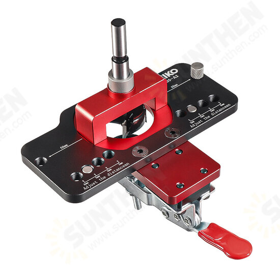 Aluminum Alloy 35MM Hinge Boring Hole Drill Guide Hinge Jig with Clamp For Woodworking Cabinet Door Installation Aluminum Alloy 35MM Hinge Boring Hole Drill Guide Hinge Jig with Clamp For Woodworking Cabinet Door Installation