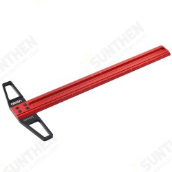TS Imperial 12 to 30 Inch Aluminum Alloy Precision Woodworking Scriber Positioning Marking T Ruler 1/16 Inch Per Hole with Pen Hole TS Imperial 12 to 30 Inch Aluminum Alloy Precision Woodworking Scriber Positioning Marking T Ruler 1/16 Inch Per Hole with Pen Hole