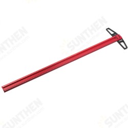 TS Precision Woodworking Line Scriber Marking T Ruler with Pen Aluminum Alloy Hole Positioning Marking Gauge 300/400/500/600/760mm TS Precision Woodworking Line Scriber Marking T Ruler with Pen Aluminum Alloy Hole Positioning Marking Gauge 300/400/500/600/760mm