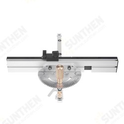 Brass Handle 450mm 27 Angle Miter Gauge With Box Jiont Jig Track Stop Table Saw Router Miter Gauge Saw Assembly Ruler For Woodworking Tools Brass Handle 450mm 27 Angle Miter Gauge With Box Jiont Jig Track Stop Table Saw Router Miter Gauge Saw Assembly Ruler For Woodworking Tools