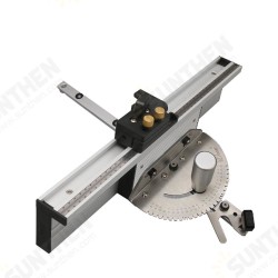 Miter Gauge Aluminium Profile Fence W/ Track Stop Table Saw Router Miter Gauge Saw Assembly Ruler For Woodworking Tools Miter Gauge Aluminium Profile Fence W/ Track Stop Table Saw Router Miter Gauge Saw Assembly Ruler For Woodworking Tools
