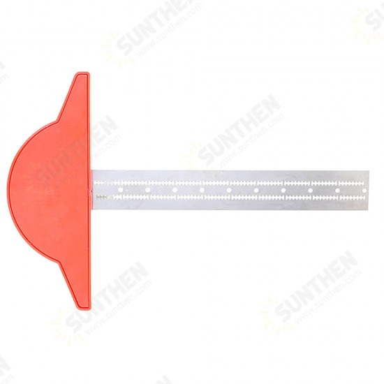 Woodworkers Edge Rule Efficient Protractor Edge Ruler Stainless Steel Measuring Ruler Scale Plastic Caliper Carpentry Tool