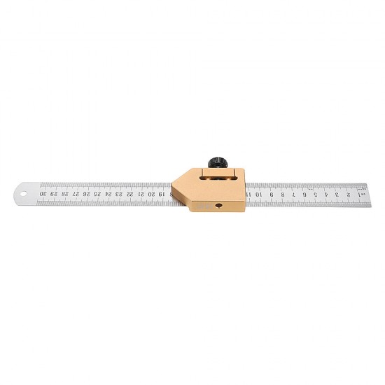 Woodworking 45 Degrees Angle Line Caliber Ruler 300mm Precision Measuring Scribe Tool Woodworking Tool