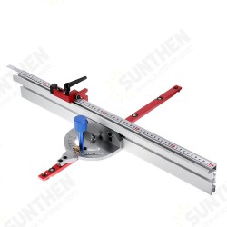 450mm 0-90 Degree Angle Miter Gauge System with 600/800mm Aluminum Alloy Fence and Stop Sawing Assembly Ruler for Table Saw Router Table Miter Saw 450mm 0-90 Degree Angle Miter Gauge System with 600/800mm Aluminum Alloy Fence and Stop Sawing Assembly Ruler for Table Saw Router Table Miter Saw