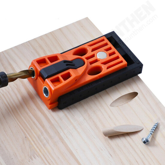 Woodworking Pocket Hole Jig Kit Woodworking Punch Locator Oblique Hole Opener Kit With Step Drill For DIY Woodworking