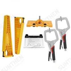 Woodworking Pocket Hole Jig Set 35mm Hinge Hole Opener Drawer Handle Installation Locator For Home-Made Drawer Cabinet Woodworking Install Tools Woodworking Pocket Hole Jig Set 35mm Hinge Hole Opener Drawer Handle Installation Locator For Home-Made Drawer Cabinet Woodworking Install Tools