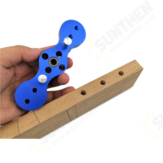 X600-4 Round Dowel Punch Wood Dowelling Self Centering Dowel Jig Drill Guide Kit Woodworking Hole Puncher Locator Carpentry Tools