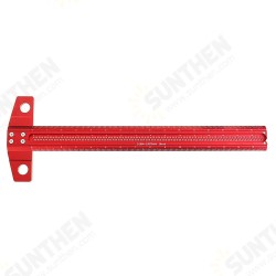 16/24 Inch Woodworking Line Drawing T Ruler Hole Ruler 90° Right Angle Line Drawing Ruler Woodworking Measuring Hole Positioning Ruler