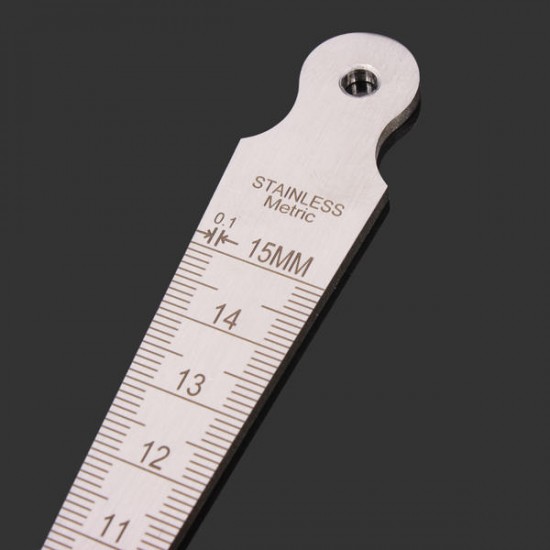 1-15mm/ 1/32-5/8 Inch Stainless Welding Taper Gauge Measure Tool