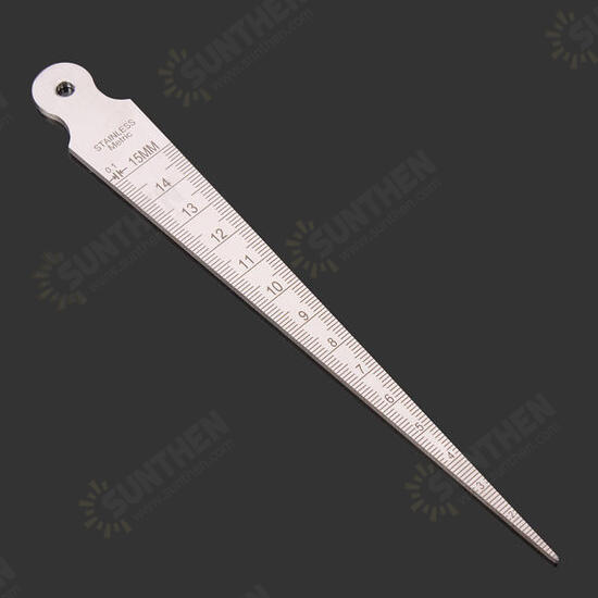 1-15mm/ 1/32-5/8 Inch Stainless Welding Taper Gauge Measure Tool