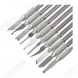 10pcs Professional Carving Chisel Knife Hand Tool Set Stainless Steel Wax Carving Tool 10pcs Professional Carving Chisel Knife Hand Tool Set Stainless Steel Wax Carving Tool