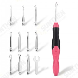 11 In 1 USB LED Light Knitted Crochet Kit DIY Weaving Tool Kits Sweater Sewing Accessories DIY LED Flash Kit 11 In 1 USB LED Light Knitted Crochet Kit DIY Weaving Tool Kits Sweater Sewing Accessories DIY LED Flash Kit