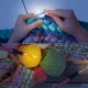 11 In 1 USB LED Light Knitted Crochet Kit DIY Weaving Tool Kits Sweater Sewing Accessories DIY LED Flash Kit