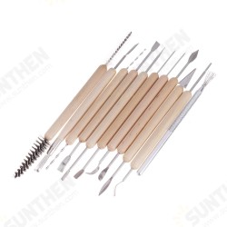 11Pcs Clay Sculpting Tool Kit Sculpt Smoothing Wax Carving Pottery Ceramic Tools Polymer Shapers Modeling Carved Tool 11Pcs Clay Sculpting Tool Kit Sculpt Smoothing Wax Carving Pottery Ceramic Tools Polymer Shapers Modeling Carved Tool