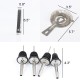 12Pcs 0.75Ltr Stainless Steel Ice Mixer Set Cocktail Shaker Mixer Maker Bar Drink Tools