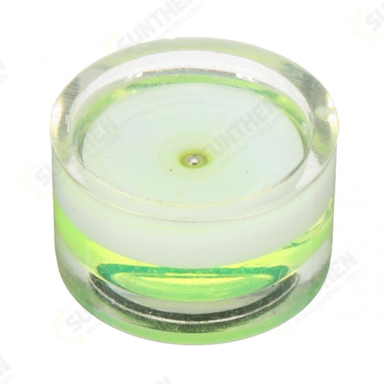 12x7mm Tiny Disc Bubble Spirit Level Round Circle Circular Green Tripod