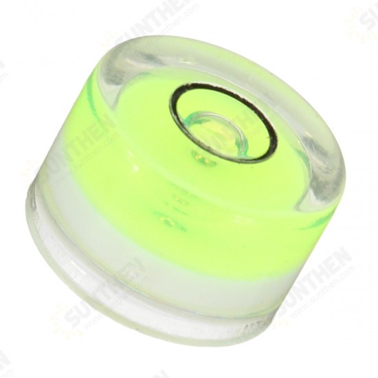 12x7mm Tiny Disc Bubble Spirit Level Round Circle Circular Green Tripod