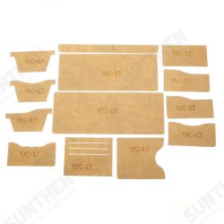 13Pcs Clear Acrylic Wallet Pattern Stencil Template Set Leather Craft DIY Kits 13Pcs Clear Acrylic Wallet Pattern Stencil Template Set Leather Craft DIY Kits