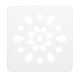 13x13cm 16Pcs White Plastic Mandala Paint Tray Openwork Painting Template