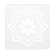 13x13cm 16Pcs White Plastic Mandala Paint Tray Openwork Painting Template